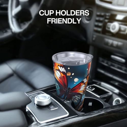 Flying Butterflies Print 20 oz Travel Tumbler — photo 5