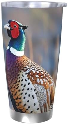 Pheasants animals stainless steel vacuum tumbler