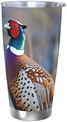 Pheasants animals stainless steel vacuum tumbler — photo 5