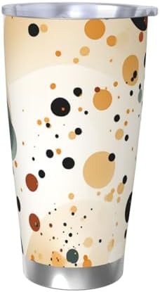 Cute brown spots stainless steel vacuum tumbler