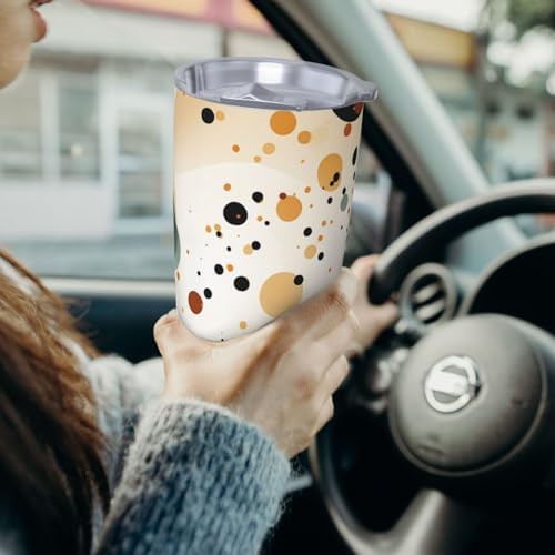 Cute brown spots stainless steel vacuum tumbler — photo 4
