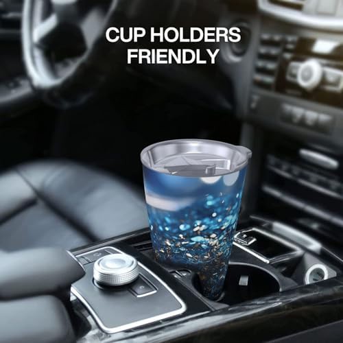 Blue powder stainless steel vacuum tumbler — photo 5