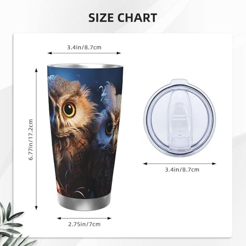 Owls stainless steel vacuum tumbler — photo 2