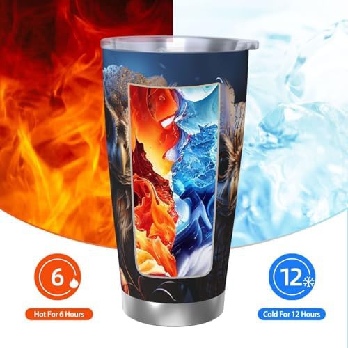 Owls stainless steel vacuum tumbler — photo 3