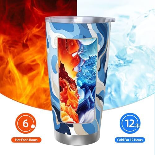 HQaxsfQxnr 20 oz Tumbler Stainless Steel Vacuum Coffee Tumbler with white — photo 3