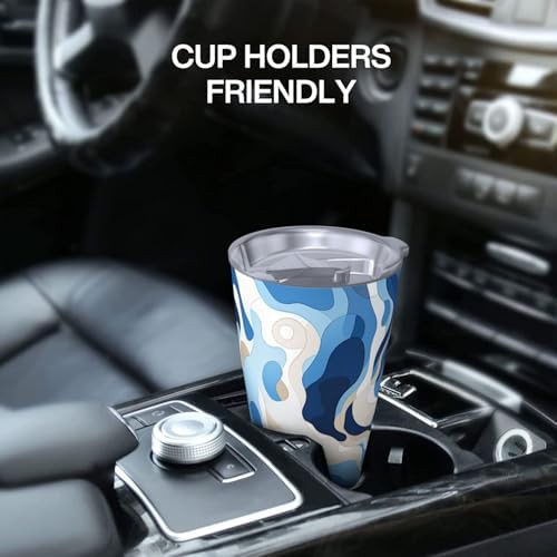 HQaxsfQxnr 20 oz Tumbler Stainless Steel Vacuum Coffee Tumbler with white — photo 5