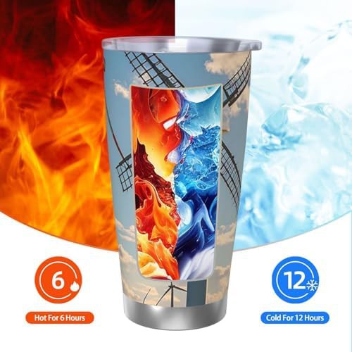 Windmills stainless steel vacuum tumbler — photo 3