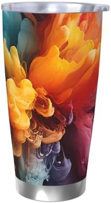 Bold color mix stainless steel vacuum tumbler