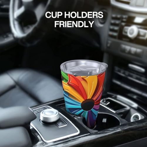 Colorful irregular puzzle stainless steel tumbler — photo 5