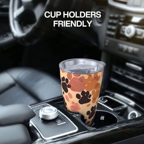 Brown Paws Patterned 20 oz Coffee Tumbler — photo 5