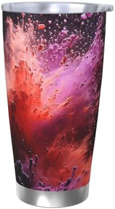 Powder pink stainless steel vacuum tumbler