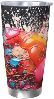 Color Mixture Patterned 20 oz Insulated Tumbler