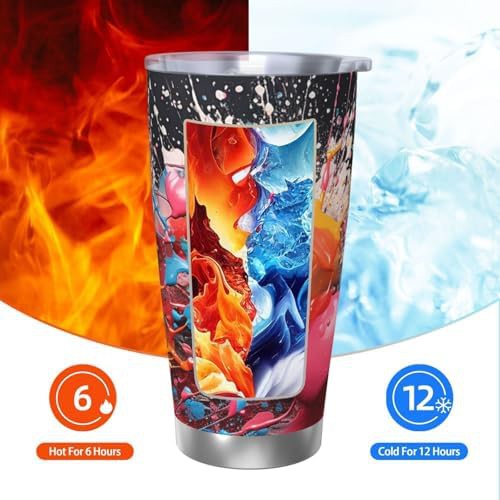 Color Mixture Patterned 20 oz Insulated Tumbler — photo 3