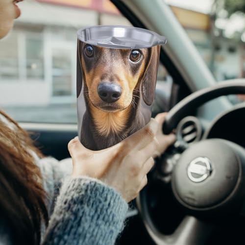 Dachshund stainless steel vacuum coffee tumbler — photo 4