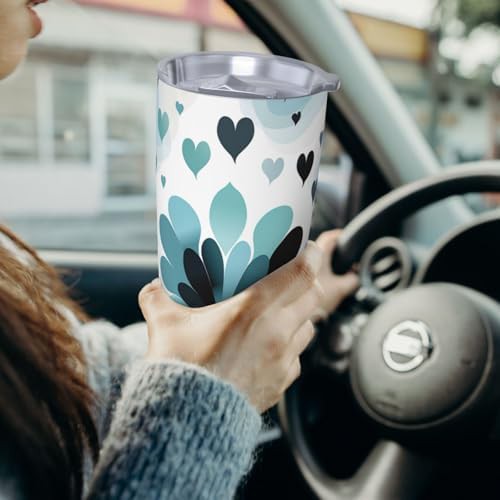 Heart pattern stainless steel vacuum tumbler — photo 4