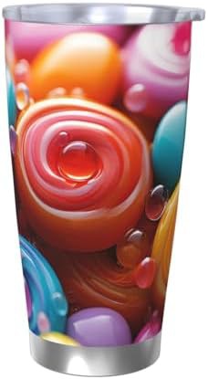 Colorful candies stainless steel vacuum tumbler