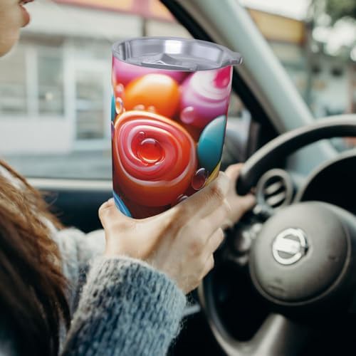 Colorful candies stainless steel vacuum tumbler — photo 4