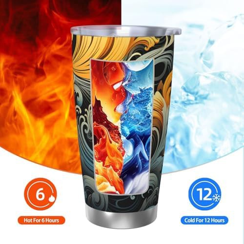 Hawaiian pattern stainless steel vacuum tumbler — photo 3