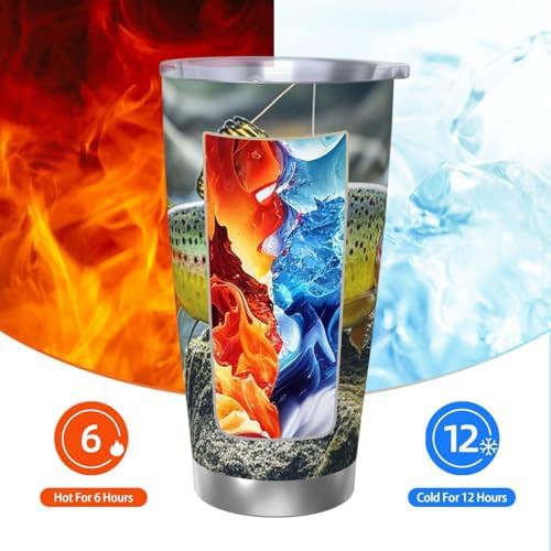 Brook Trout Fly Fishing 20 oz Tumbler — photo 3