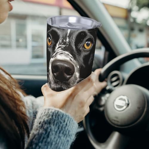 Polka dots and dogs stainless steel vacuum tumbler — photo 4