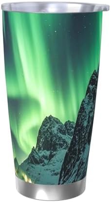 Northern lights stainless steel vacuum tumbler