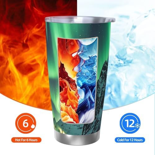 Northern lights stainless steel vacuum tumbler — photo 3