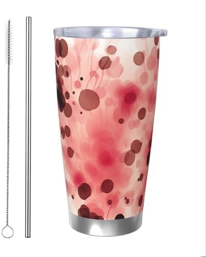 Dots stainless steel vacuum tumbler