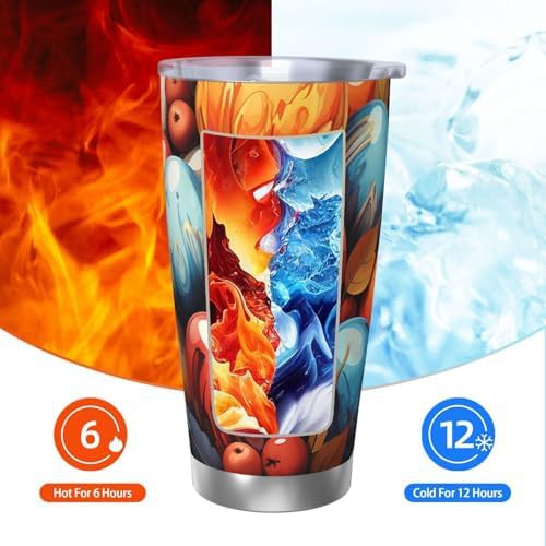 Easter egg pattern stainless steel vacuum coffee tumbler — photo 3
