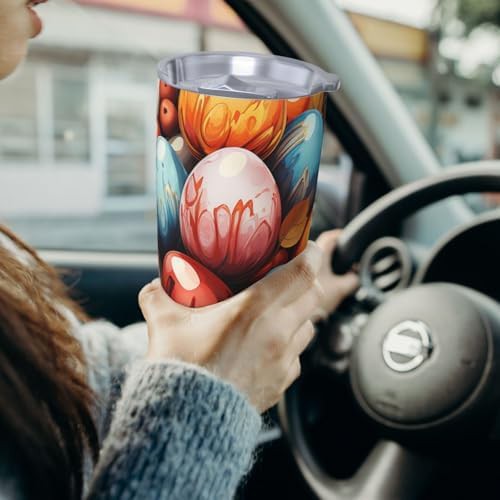 Easter egg pattern stainless steel vacuum coffee tumbler — photo 4