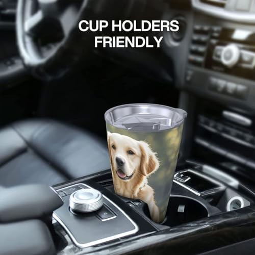 Golden Retriever dogs puppies pets stainless tumbler — photo 5