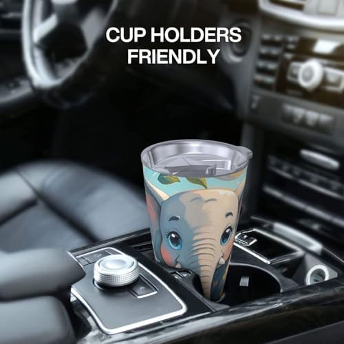 Lovely elephant stainless steel vacuum tumbler — photo 5