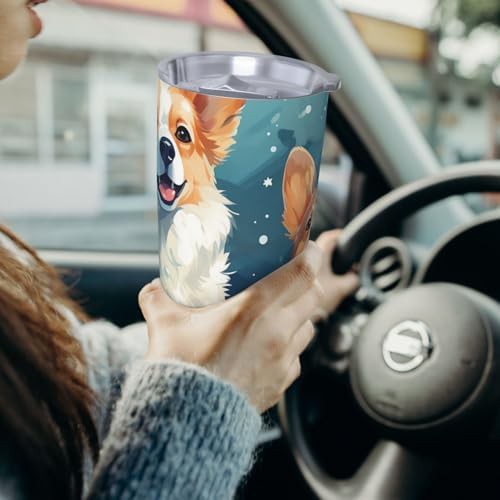 Cute Little Corgi stainless steel vacuum tumbler — photo 5