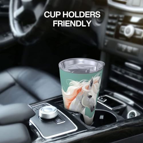 White Horse Patterned 20 oz Insulated Mug — photo 5