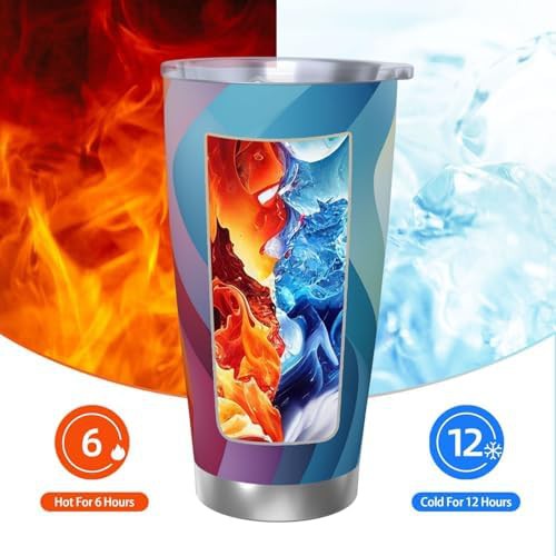 Rainbow curve stainless steel vacuum tumbler — photo 3