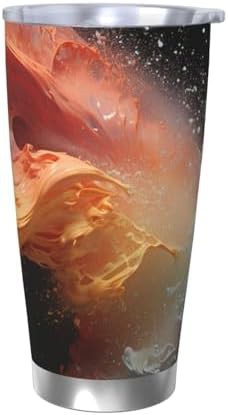 Liquid collision stainless steel vacuum tumbler