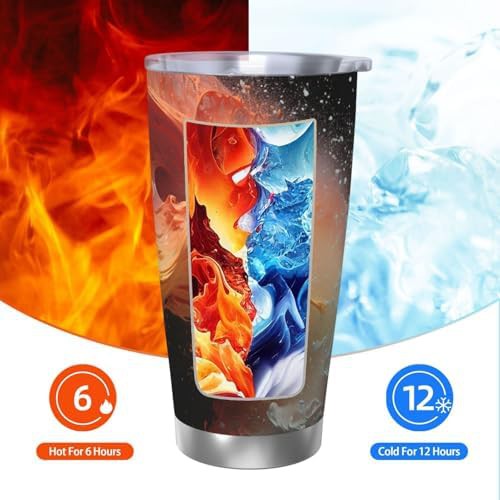 Liquid collision stainless steel vacuum tumbler — photo 3