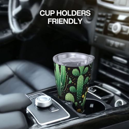 Many cacti stainless steel vacuum coffee tumbler — photo 5