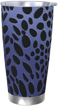 Black spots stainless steel vacuum coffee tumbler
