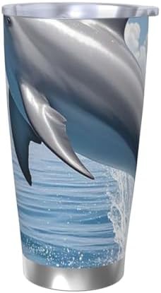 Dolphin stainless steel vacuum tumbler