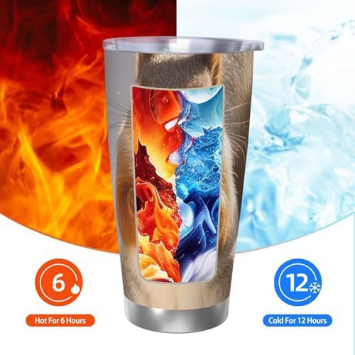 Squirrel Funny Animal stainless steel vacuum tumbler — photo 3