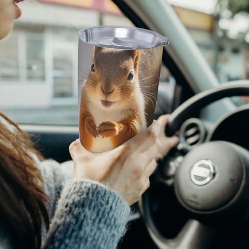 Squirrel Funny Animal stainless steel vacuum tumbler — photo 4