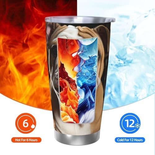 Bulldog Popcorn stainless steel vacuum tumbler — photo 4
