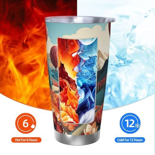 Paper Cutting Painting stainless steel vacuum tumbler — photo 4