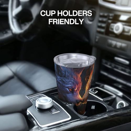 Head on fire stainless steel vacuum coffee tumbler — photo 5