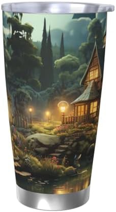 Quiet garden stainless steel vacuum coffee tumbler