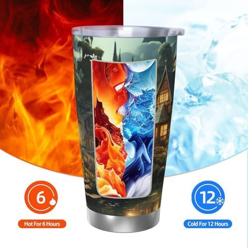 Quiet garden stainless steel vacuum coffee tumbler — photo 3