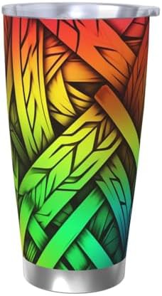 Fluorescent color stainless steel vacuum tumbler