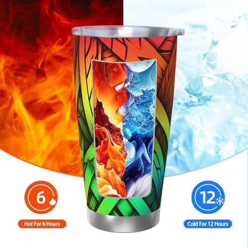 Fluorescent color stainless steel vacuum tumbler — photo 3