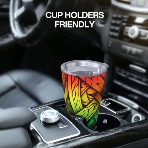 Fluorescent color stainless steel vacuum tumbler — photo 5