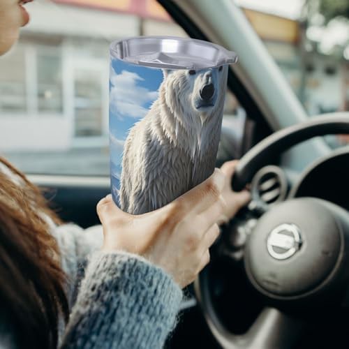 Polar bear stainless steel vacuum tumbler — photo 4